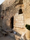 Empty Grave - Garden Tomb -Jerusalem Israel Royalty Free Stock Photo