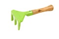 Garden tool, green rake Royalty Free Stock Photo