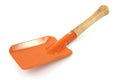 Garden tool; orange shovel Royalty Free Stock Photo
