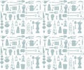 Garden tool seamless pattern