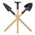 Garden tools as icon isolated Royalty Free Stock Photo