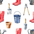 Garden tools set. Royalty Free Stock Photo