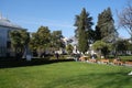 Garden in Topkapi Palace. Historical, istanbul Royalty Free Stock Photo