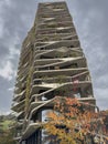 The garden tower. Architectural details of residential buildings in Bern