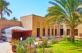 The garden in traditional Arabic house, Al Shindagha neighborhood, Dubai, UAE Royalty Free Stock Photo