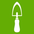 Garden trowel icon green