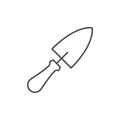 Garden trowel line outline icon