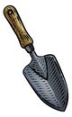 Garden Trowel Spade Gardening Tool Vintage Woodcut Royalty Free Stock Photo