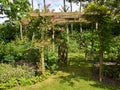 Garden tunnel archway in a classical garden Royalty Free Stock Photo