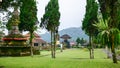 Garden at the Ulun Danu temple in Bali, Indonesia Royalty Free Stock Photo