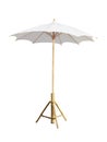 garden umbrella or beach umbrella isolated on white Royalty Free Stock Photo