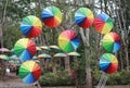 Garden umbrella, umbrella with colorful design