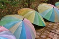 Garden umbrella, umbrella with colorful design