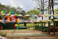 Garden umbrella, umbrella with colorful design