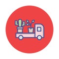 Garden vehicle Isolated Vector icon which can easily modify or edit