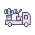 Garden vehicle Isolated Vector icon which can easily modify or edit