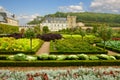 Garden in Villandry chateau, France Royalty Free Stock Photo