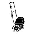 Garden walk tractor icon, simple style