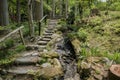 Garden walkway in the complex of Sanzen-in Temple.