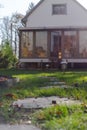 Garden walkway to house