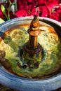 Garden Water Fountain, Colors Royalty Free Stock Photo