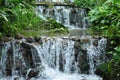 Garden waterfall good place for relax