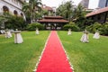 Garden wedding ceremony venue