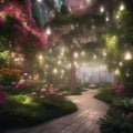 A garden where each plant produces a unique, mesmerizing aroma that induces vivid dreams1