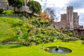 Garden in Windsor Castle, London suburbs, UK Royalty Free Stock Photo