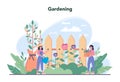 Gardener concept. Idea of horticultural designer business