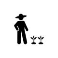 Gardener, flower, garden icon. Element of daily routine icon