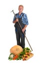 Gardener with harvest Royalty Free Stock Photo