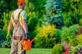 Gardener and His Garden Job Royalty Free Stock Photo