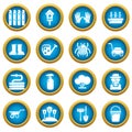 Gardener icons set, simple style Royalty Free Stock Photo