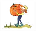 Gardener With A Pumpkin