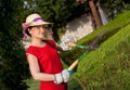 Gardener woman