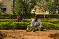 Gardeners at President's Residence