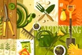 Gardening abstract background Royalty Free Stock Photo