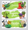 Gardening banners