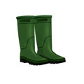 Gardening boots. Vector illustration decorative design