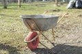 Gardening cart. Sand trolley