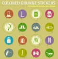 Gardening icon set