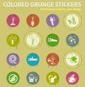 Gardening icon set