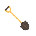 gardening and farming tool spade icon isolated