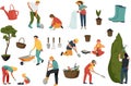 Gardening Flat Icon Set