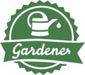 Gardening Gardener Button