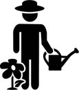 Gardening Gardener Pictogram