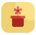 Gardening hobbie, icon Royalty Free Stock Photo