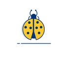 Koksi Beetle icon - with Outline Filled Style