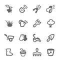 Gardening icons Royalty Free Stock Photo